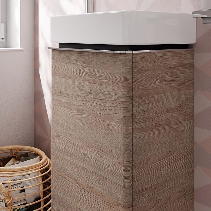 Hansgrohe Badmeubelset Xelu Q 340/245 (l x b x h: 26,5 x 36 x 69,5 cm, Natural Oak) | BAUHAUS