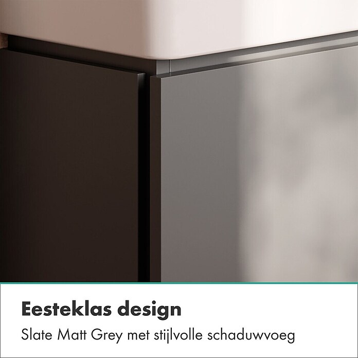Hansgrohe Wastafelonderkast Xilesa E 430/330 (l x b x h: 33 x 43 x 62 cm, Slate Matt Grey) | BAUHAUS