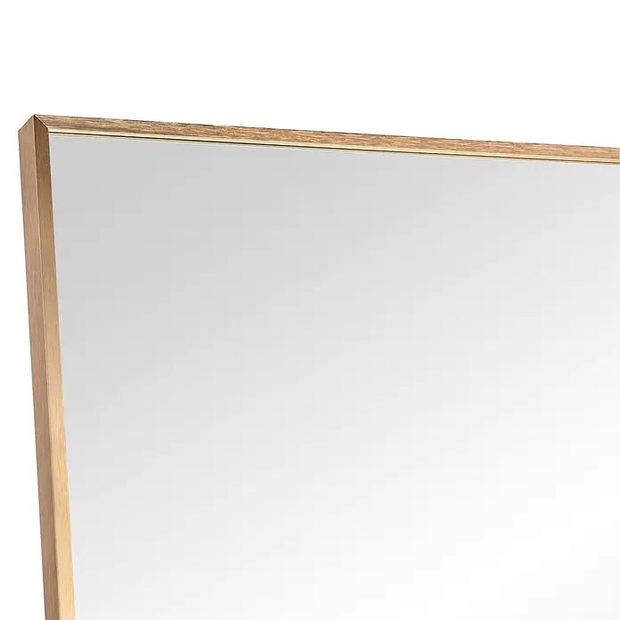 Standspiegel Mira - 70 x 170 cm, Eckig, Gold - Spiegel mit Holzrahmen.