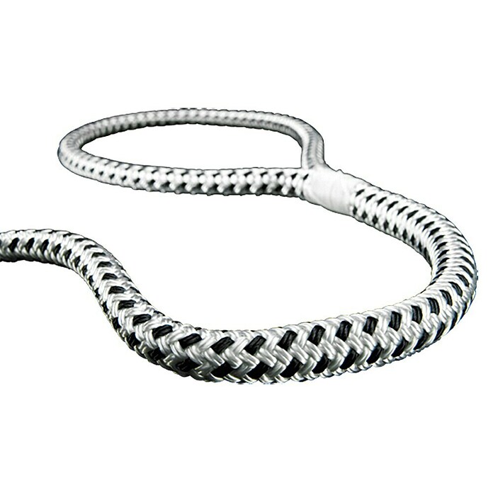 FSE Robline Cuerda de amarre Rio (10 mm, Largo: 10 m, Poliéster, Negro/blanco)
