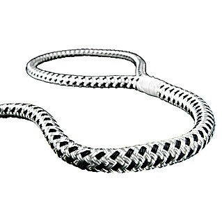Robline Cuerda de amarre Rio (Negro/blanco, Poliéster, 8 mm x 5 m)