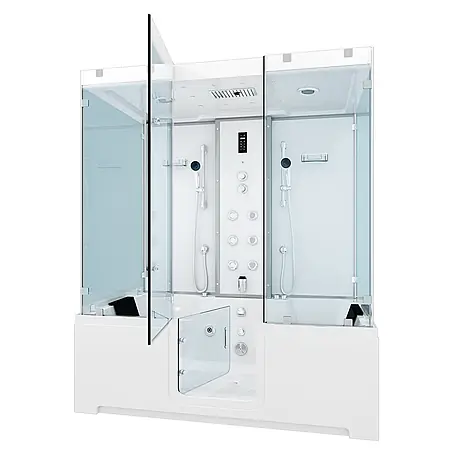 AcquaVapore  Komplettdusche Dampfdusche K88-WS-EH-B-SC
