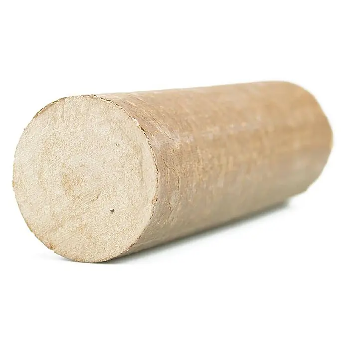 HOLZBRX Holzbriketts POLLMEIER Premium Plus Buchenholzbriketts 960kg Palette - Buche, 960 kg - Hellbrauner, zylindrischer Holzscheit aus gepresstem Holz zum Heizen.