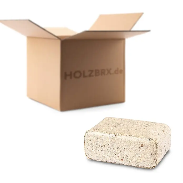 HOLZBRX Holzbriketts HOLZBRX ® RUF Mischholz Holzbriketts 960kg - Nadelholz, 960 kg - Helles Holzbrikett für Heizung, aus gepresstem Sägemehl.