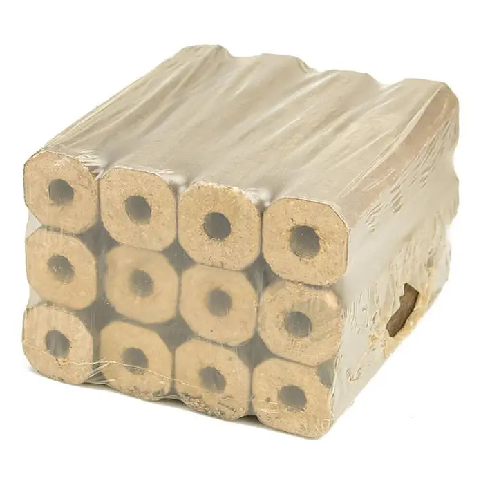 HOLZBRX Holzbriketts HOLZBRX ® Pini Kay Premium Buchenholzbriketts 960kg Palette - Buche, 960 kg - Gebündelte, hellbraune Holzbriketts mit Hohlräumen, in Klarsichtfolie verpackt.