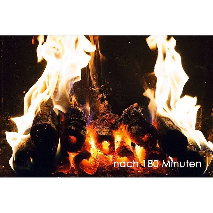 HOLZBRX Holzbriketts HOLZBRX ® Pini Kay Premium Buchenholzbriketts 960kg Palette - Buche, 960 kg - Helle Flammen und glühende Scheite brennen in einem Kamin nach 180 Minuten.