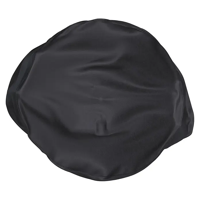 Sunfun Balkon-Set-Schutzhülle rund - Ø x H: 120 x 85 cm - Schwarze Stoff-Reserveradabdeckung mit Falten.