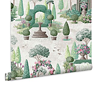 Laura Ashley Vliestapete Vliestapete Naunton Folly (Grün, Floral, 10 x 0,52 m)