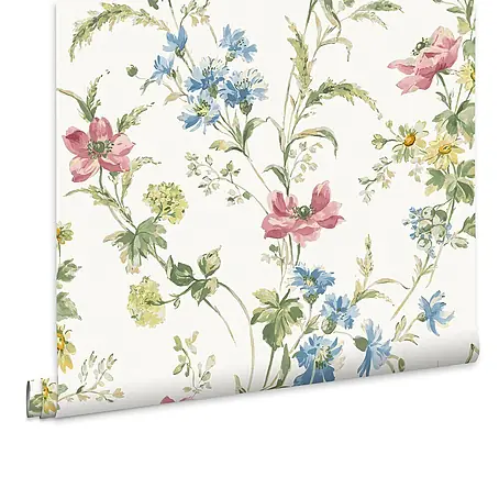 Laura Ashley  Vliestapete Mohnwiese