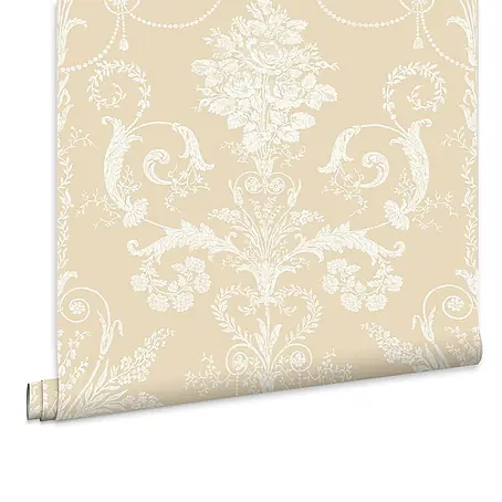 Laura Ashley  Vliestapete Josette Damast