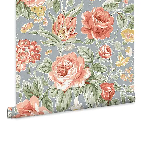Laura Ashley  Vliestapete Wildrosen