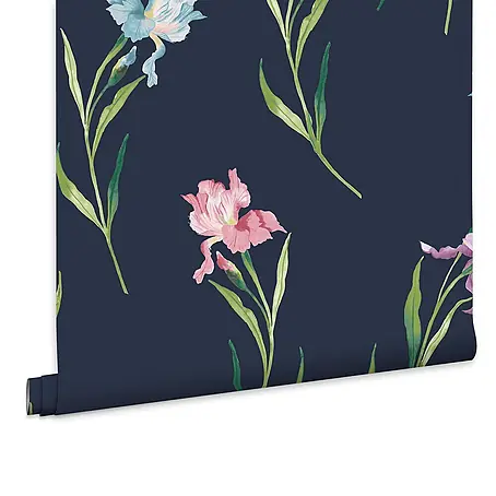Laura Ashley  Vliestapete Irisblüten