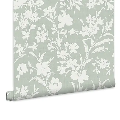 Laura Ashley  Vliestapete Rye Blumen Monoprint