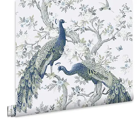 Laura Ashley  Vliestapete Vliestapete Belvedere Pfau