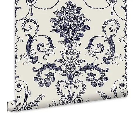 Laura Ashley  Vliestapete Vliestapete Josette Damast
