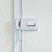 Abus Zusatzschloss 7030 (Sperrbügel, Weiß, Universell einsetzbar, Geeignet für: Nach innen öffnende Eingangstüren)