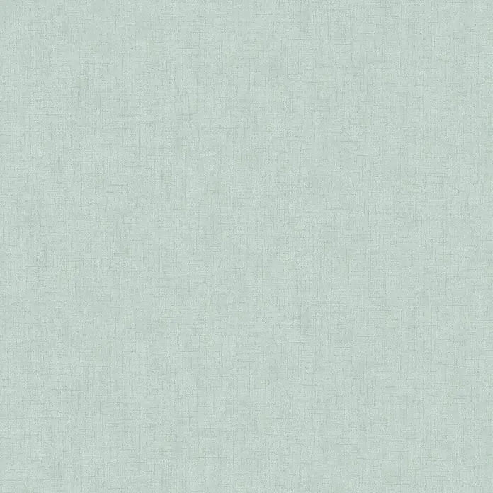 Laura Ashley Vliestapete Vliestapete Einfarbig - Blau, Uni, 10 x 0,52 m - Texturierte hellgrüne Oberfläche mit feinem, stoffähnlichem Kreuzmuster.