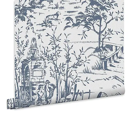Laura Ashley  Vliestapete Toile de Jouy