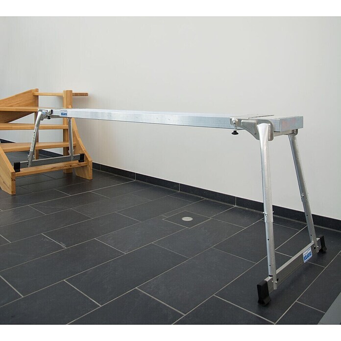 Krause Stabilo Houder voor werkplanken TeleSet (Aluminium, Belastbaarheid: 200 kg) | BAUHAUS