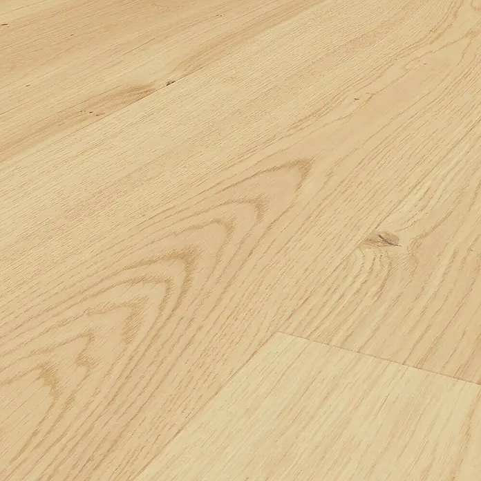 Barlinek Parkett - Eiche weiß geschliffen, Landhausdiele, 1.092 x 180 x 14 mm - Heller Holzfußboden mit natürlicher Maserung.