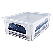 BAUHAUS Caja de almacenaje Light Box (L x An x Al: 39,6 x 27,8 x 13,2 cm, Plástico, Transparente, 12 l) | BAUHAUS