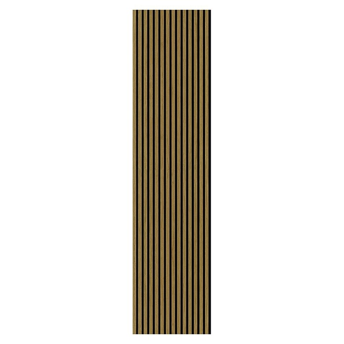 Akustikpaneel Eiche Geölt Furniert (Braun, L x B x S: 2 400 x 572 x 19 mm) | BAUHAUS