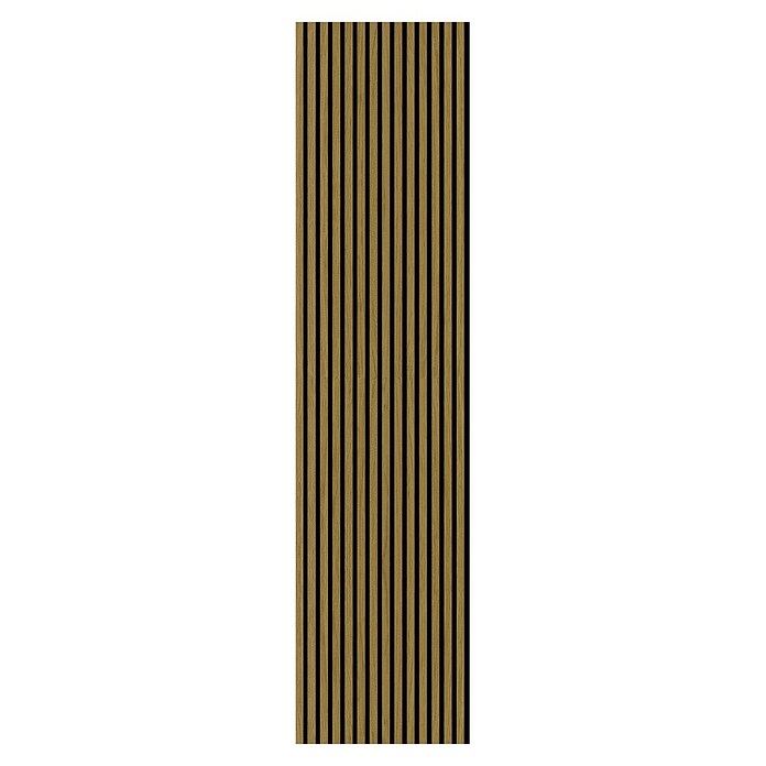 Akustikpaneel Eiche Geölt Furniert (Braun, L x B x S: 2 400 x 572 x 19 mm) | BAUHAUS