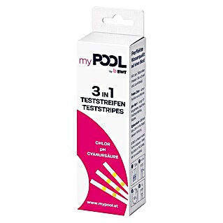myPool Teststreifen 3in1 (Geeignet für: Wasseranalyse, 50 Stk.)