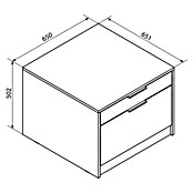 Fackelmann Unterschrank für Waschmaschine/Trockner (B x T x H: 650 x 651 x 502 mm, Kashmir) | BAUHAUS