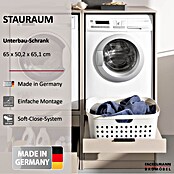 Fackelmann Unterschrank für Waschmaschine/Trockner (B x T x H: 650 x 651 x 502 mm, Kashmir) | BAUHAUS