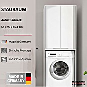 Fackelmann Aufsatzschrank für Waschmaschine/Trockner (Weiß, H x B x T: 900 x 650 x 651 mm) | BAUHAUS