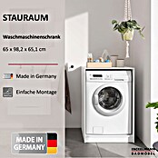 Fackelmann Waschmaschinenschrank (Weiß, B x T x H: 650 x 651 x 982 mm) | BAUHAUS
