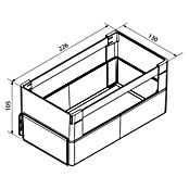 Fackelmann Aufbewahrungsbox (L x B x H: 130 x 226 x 105 mm, Kunststoff, Anthrazit) | BAUHAUS