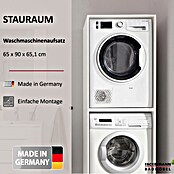 Fackelmann Aufsatzschrank für Waschmaschine/Trockner (H x B x T: 900 x 650 x 651 mm, Weiß) | BAUHAUS