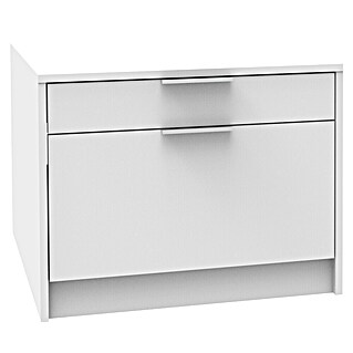 Fackelmann Unterschrank für Waschmaschine/Trockner (B x T x H: 650 x 651 x 502 mm, Weiß)