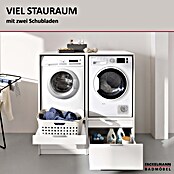 Fackelmann Unterschrank für Waschmaschine/Trockner (B x T x H: 650 x 651 x 502 mm, Weiß) | BAUHAUS