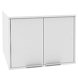 Fackelmann Aufsatzschrank für Waschmaschine/Trockner (Weiß, H x B x T: 480 x 650 x 651 mm)
