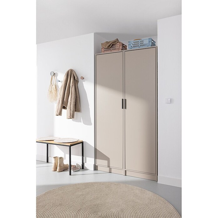 Fackelmann Hochschrank für Putzutensilien (B x T x H: 500 x 651 x 1 882 mm, Kashmir) | BAUHAUS