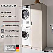 Fackelmann Hochschrank für Putzutensilien (B x T x H: 500 x 651 x 1 882 mm, Kashmir) | BAUHAUS