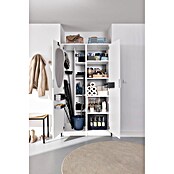 Fackelmann Hochschrank für Wäschekörbe (B x T x H: 500 x 651 x 1 882 mm, Weiß) | BAUHAUS