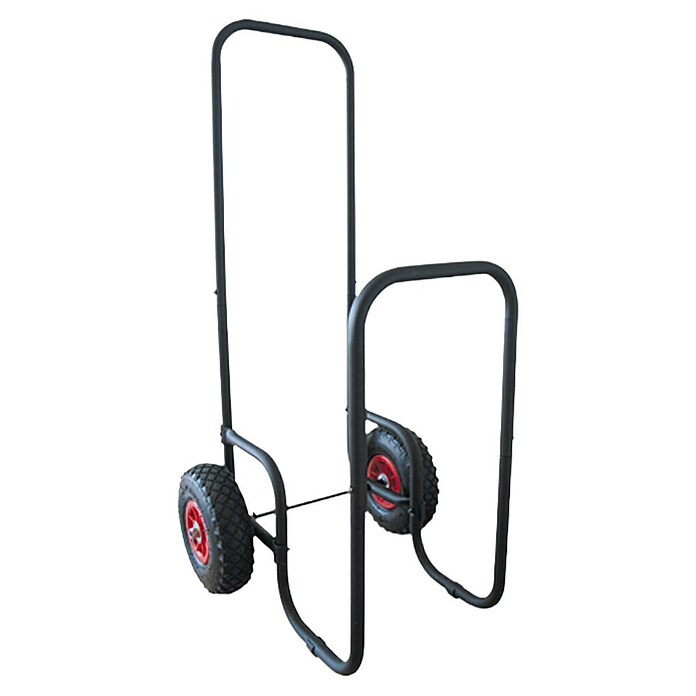 Lienbacher Carro para leña (50 x 48 x 106 cm, Negro)