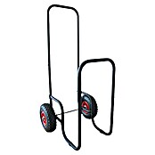Lienbacher Carro para leña (50 x 48 x 106 cm, Negro)