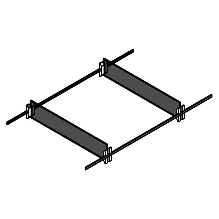 Fackelmann Schubladeneinsatz (L x B x H: 323 x 4 x 66 mm, Grau, Kunststoff, Schubtiefe (innen) 332 mm) | BAUHAUS
