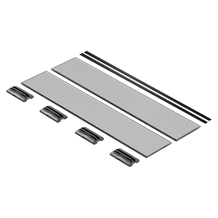 Fackelmann Schubladeneinsatz (L x B x H: 323 x 4 x 66 mm, Grau, Kunststoff, Schubtiefe (innen) 332 mm) | BAUHAUS