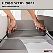 Fackelmann Schubladeneinsatz (L x B x H: 335 x 4 x 66 mm, Grau, Kunststoff, Schubtiefe (innen) 344 mm) | BAUHAUS