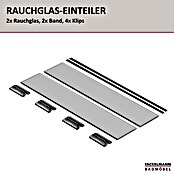 Fackelmann Schubladeneinsatz (L x B x H: 335 x 4 x 66 mm, Grau, Kunststoff, Schubtiefe (innen) 344 mm) | BAUHAUS
