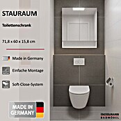 Fackelmann Hängeschrank (B x T x H: 600 x 154 x 718 mm, Farbe Front: Spiegel) | BAUHAUS