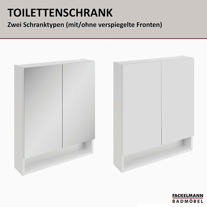 Fackelmann Hängeschrank (B x T x H: 600 x 154 x 718 mm, Farbe Front: Weiß) | BAUHAUS