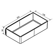 Fackelmann Aufbewahrungsbox (L x B x H: 129 x 222 x 50 mm, Kunststoff, Anthrazit) | BAUHAUS
