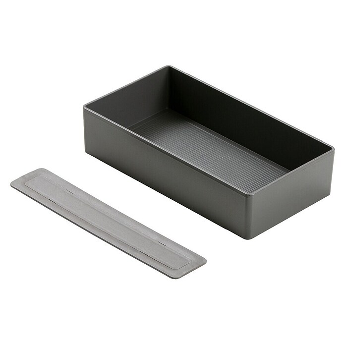 Fackelmann Aufbewahrungsbox (L x B x H: 129 x 222 x 50 mm, Kunststoff, Anthrazit) | BAUHAUS